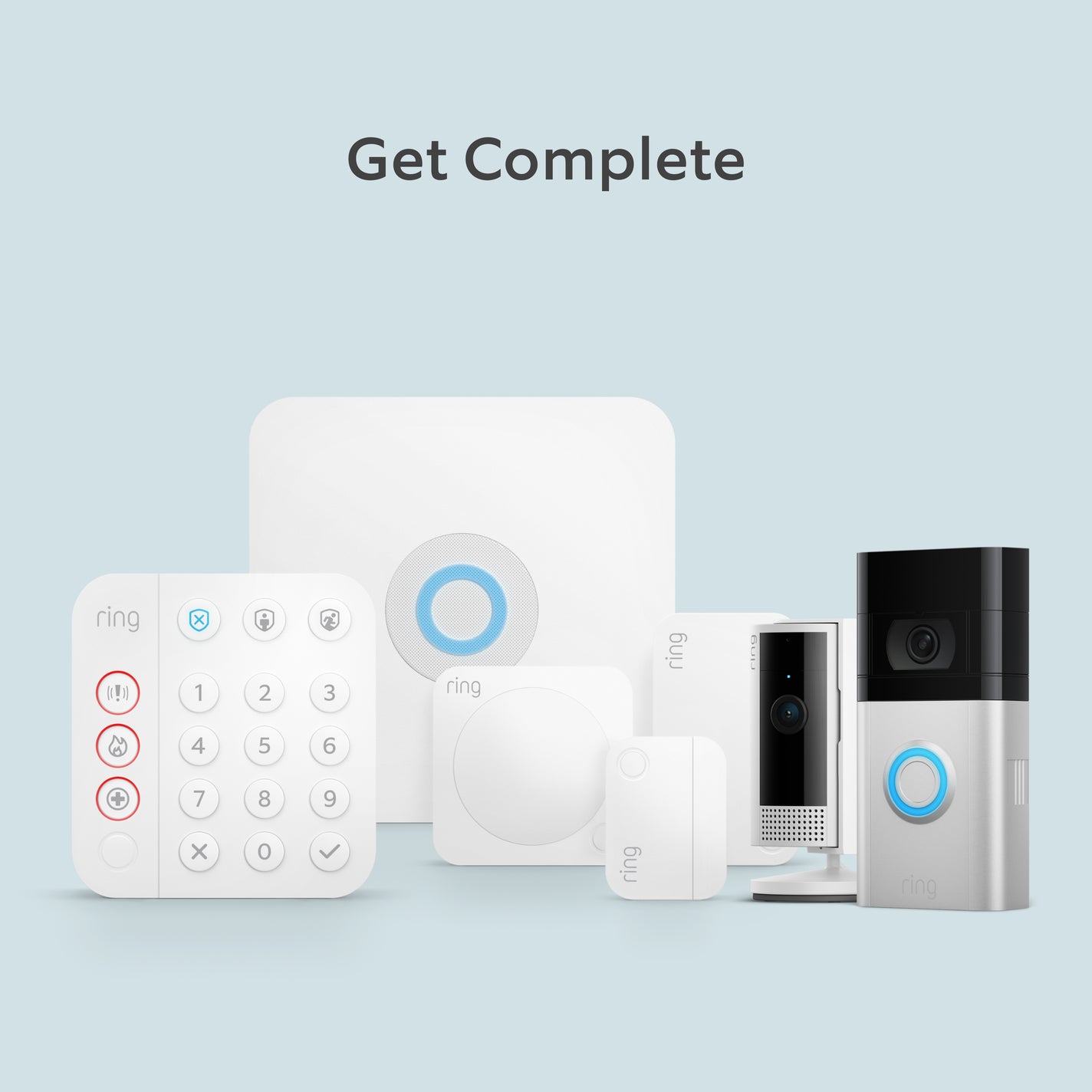 Alarm + Doorbell + Camera Pack