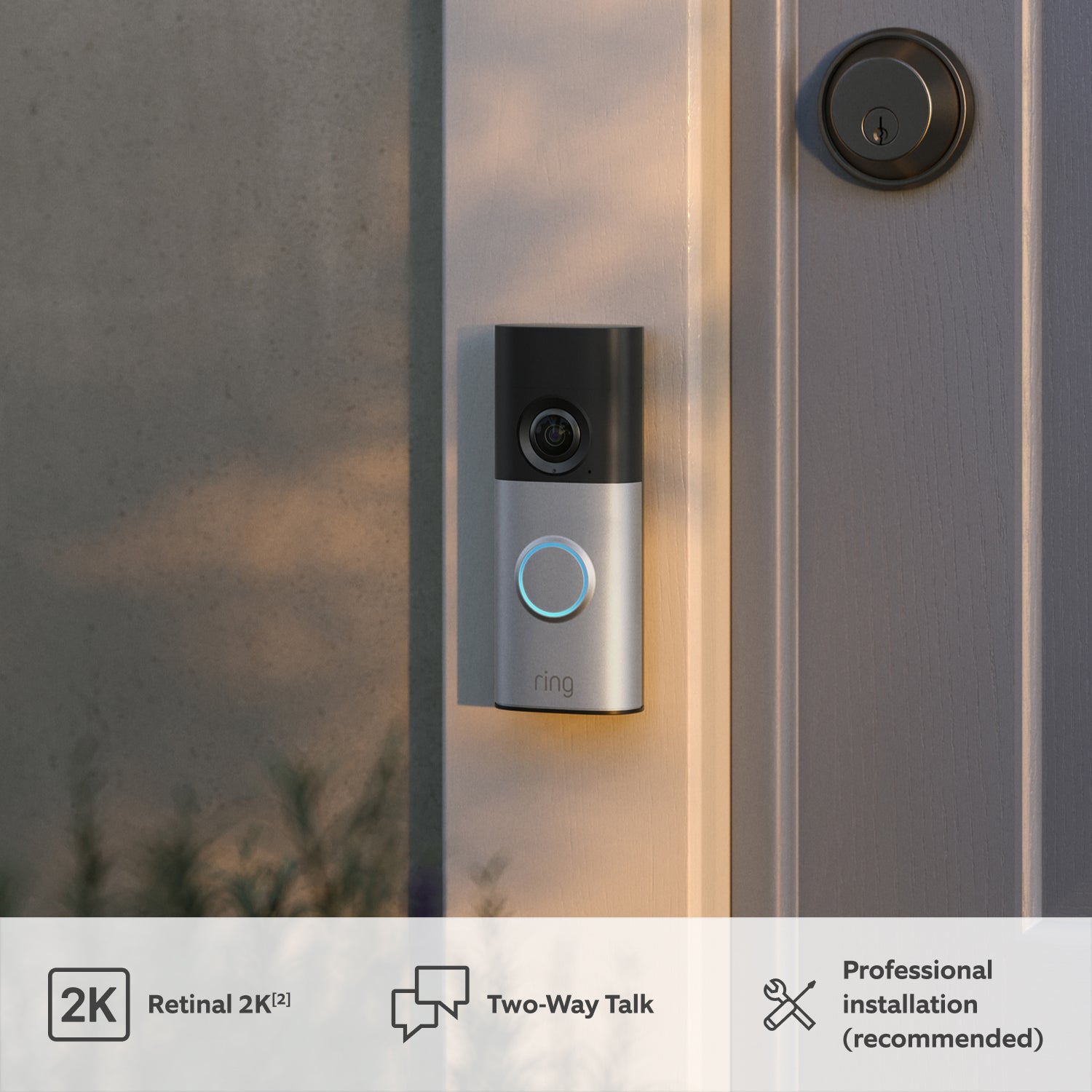 Wired Video Doorbell Plus Wired Doorbell Camera – Ring