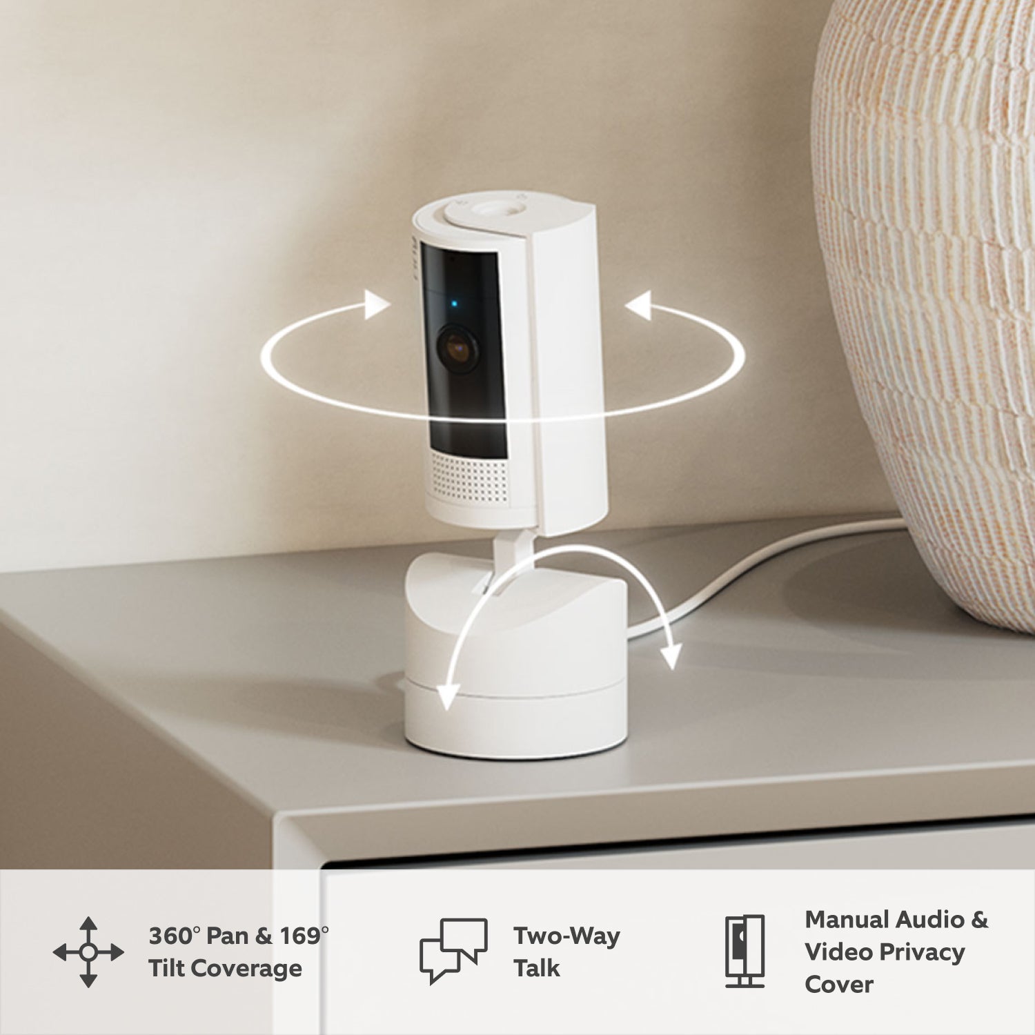 Pan-Tilt Indoor Camera – Ring - Main Image