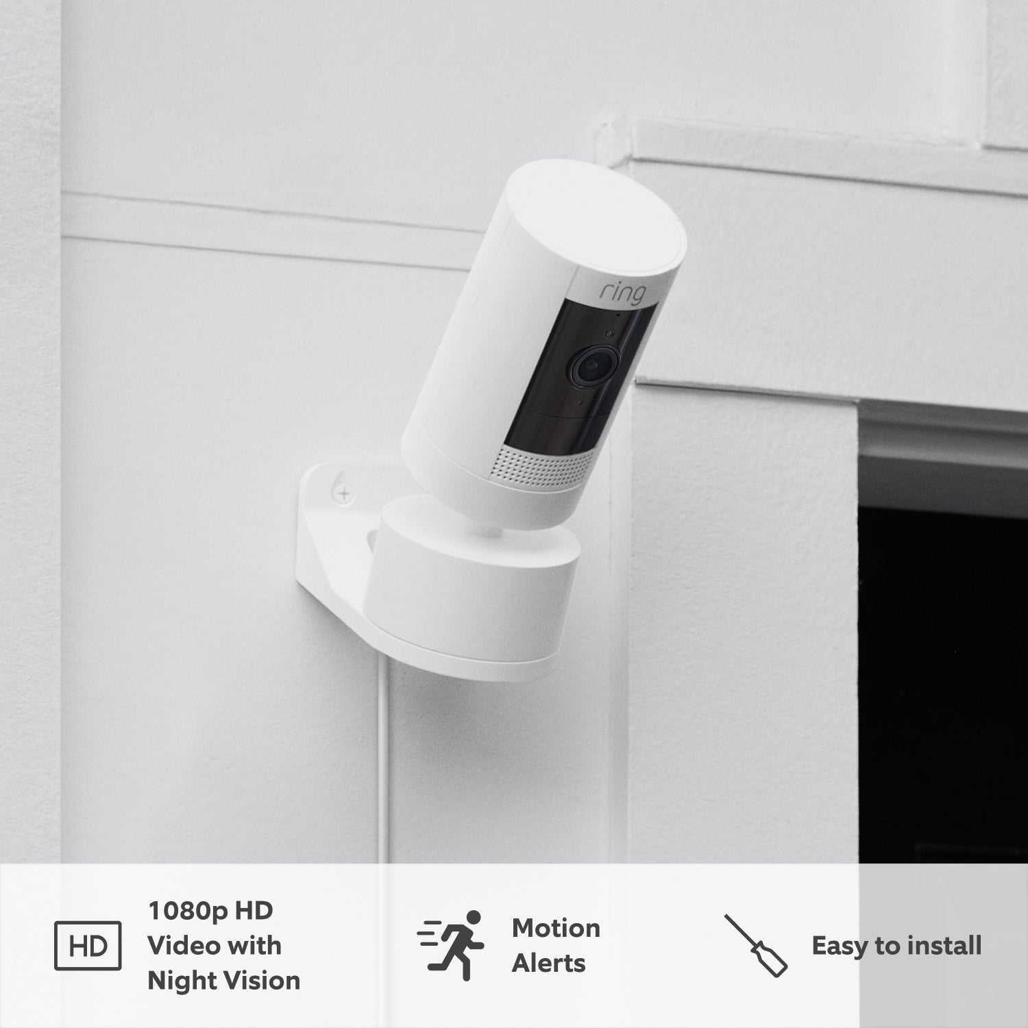 Stick Up Cam Plug-In with Pan-Tilt Mount – Ring