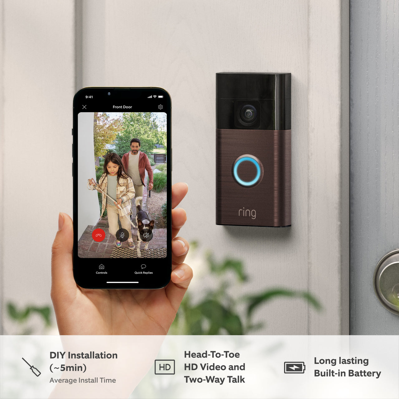 Ring Video Doorbell Front Door Wireless Camera Ring Pro Video