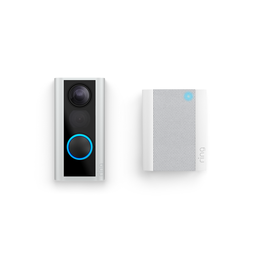 Ring Peephole Camera (34-55mm) + Chime (Door View Cam + Chime (2nd Gen))