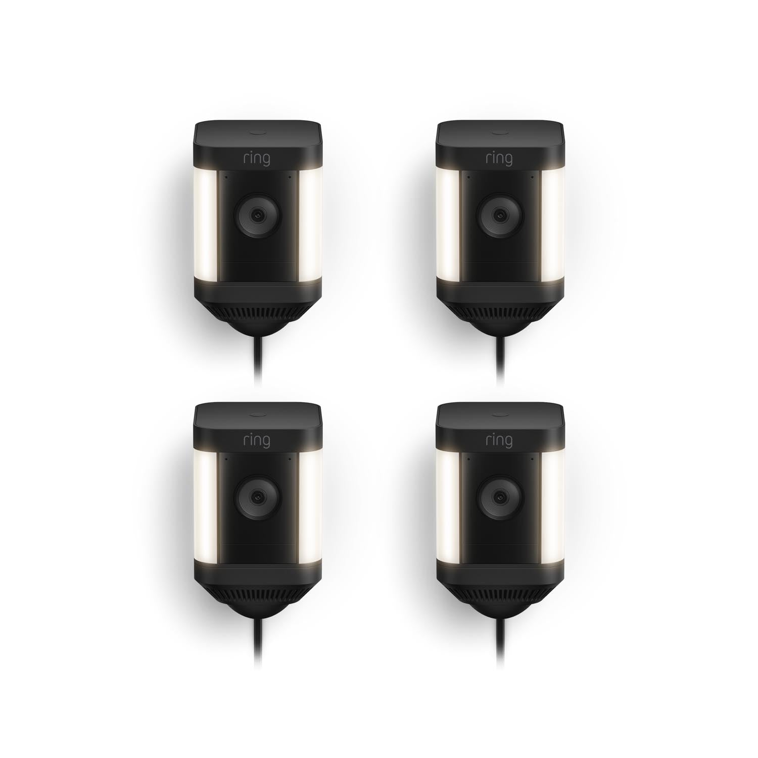 4 Pack Spotlight Cam Plus Plug In Ring