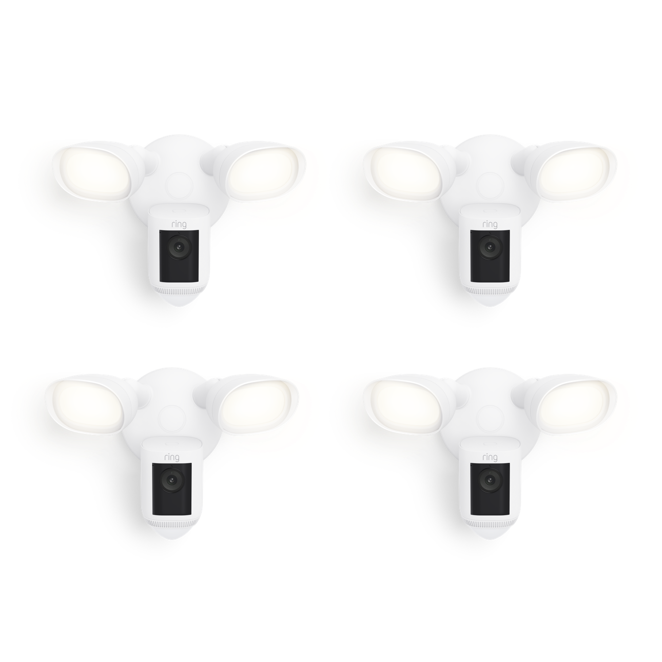 4 Pack Floodlight Cam Wired Pro Ring