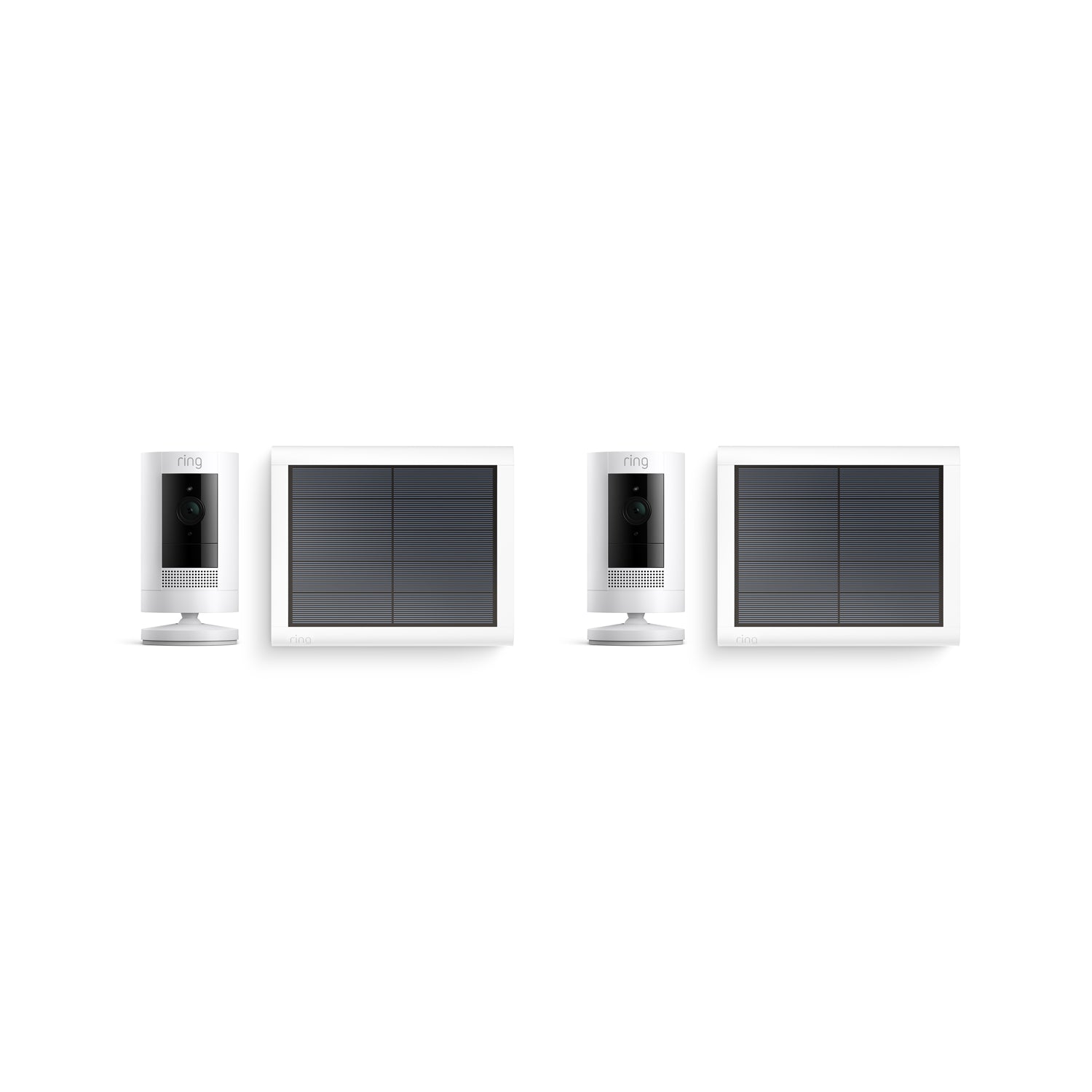 Ring Batteria Telecamera Wi-Fi Esterno Senza Fili Con Pannello Solare,Videocamera Sorveglianza WiFi Batteria Pannello Solare Con Cavo 3 Metri