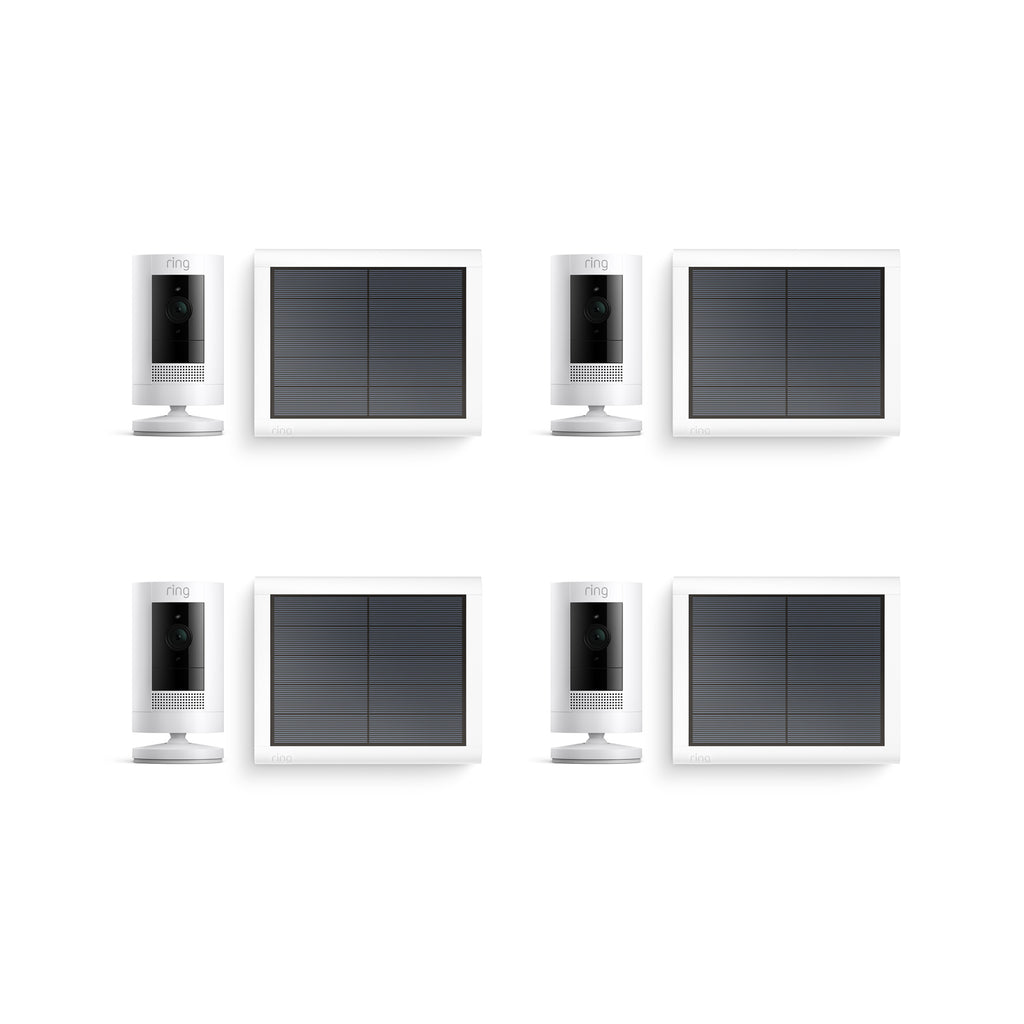 4 Pack Outdoor Security Camera Stick Up Cam Solar